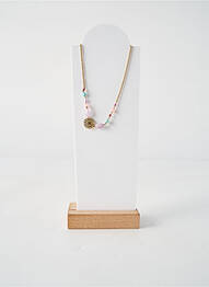 Collier matériaux plaqué or bleu NATURE BIJOUX femme