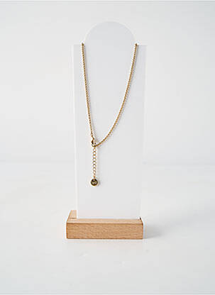 Collier matériaux plaqué or bleu NATURE BIJOUX femme