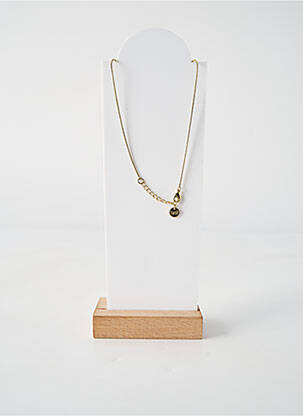 Collier matériaux plaqué or bleu FRANCK HERVAL femme