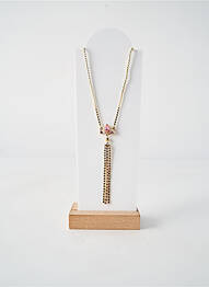 Collier matériaux plaqué or rose FRANCK HERVAL femme
