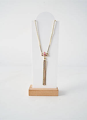 Collier matériaux plaqué or rose FRANCK HERVAL femme