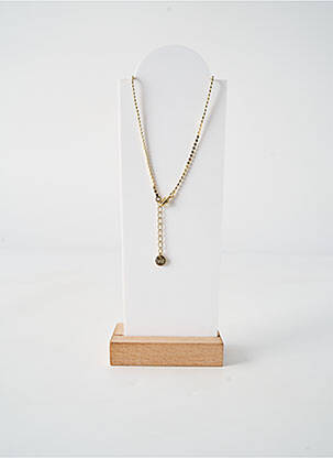 Collier matériaux plaqué or rose FRANCK HERVAL femme