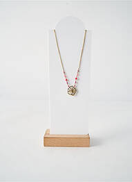 Collier matériaux plaqué or rose FRANCK HERVAL femme