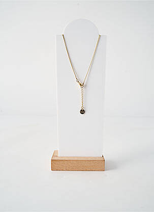 Collier matériaux plaqué or rose FRANCK HERVAL femme