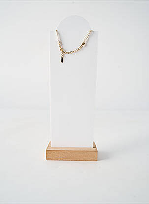 Collier matériaux plaqué or blanc BY GARANCE femme