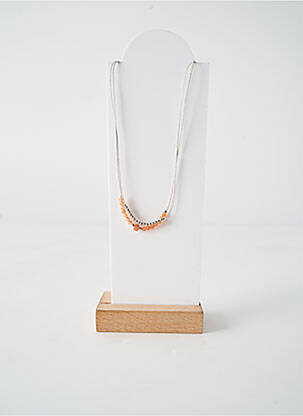 Collier ornement perles marron BY GARANCE femme