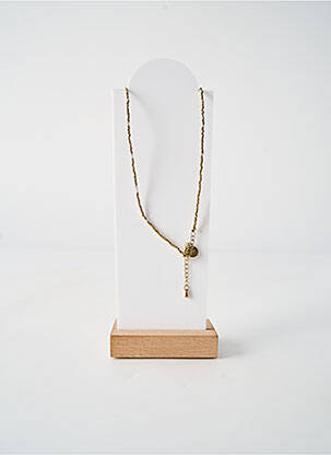 Collier ornement perles blanc BELLE MAIS PAS QUE femme