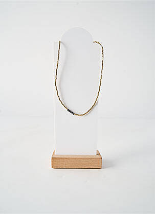 Collier ornement perles noir BELLE MAIS PAS QUE femme