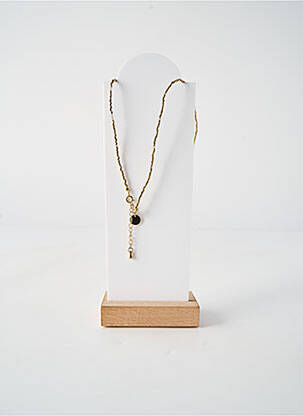 Collier ornement perles noir BELLE MAIS PAS QUE femme