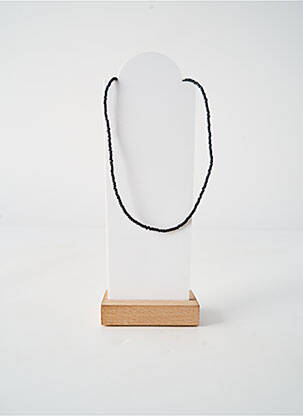Collier ornement perles noir BY GARANCE femme