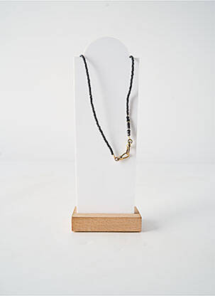 Collier ornement perles noir BY GARANCE femme