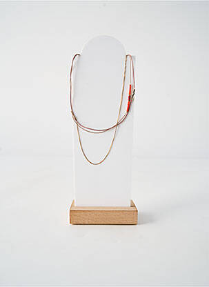 Collier ornement perles orange BY GARANCE femme