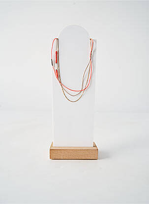 Collier ornement perles orange BY GARANCE femme