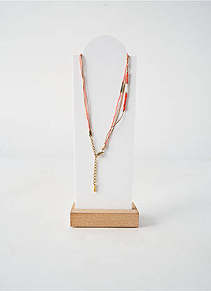 Collier ornement perles orange BY GARANCE femme