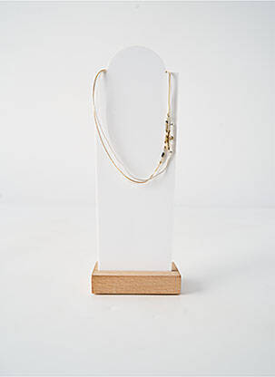 Collier ornement perles blanc BY GARANCE femme