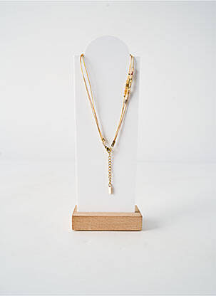 Collier ornement perles blanc BY GARANCE femme