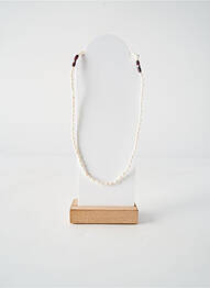 Collier ornement perles blanc BY GARANCE femme