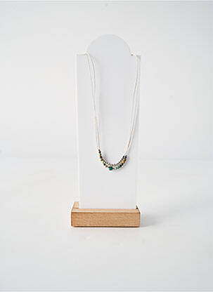 Collier ornement perles gris BY GARANCE femme