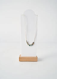 Collier ornement perles gris BY GARANCE femme