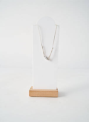 Collier ornement perles gris BY GARANCE femme