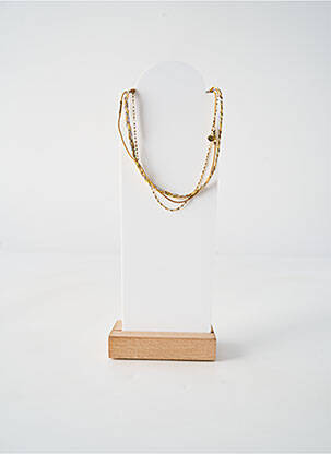 Collier matériaux plaqué or jaune BY GARANCE femme