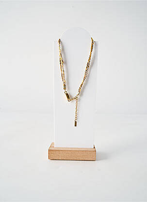 Collier matériaux plaqué or jaune BY GARANCE femme