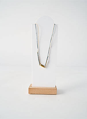Collier fermeture fermoir clips bleu BY GARANCE femme