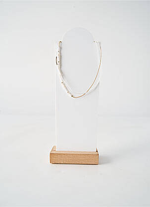 Collier fermeture fermoir clips blanc BY GARANCE femme