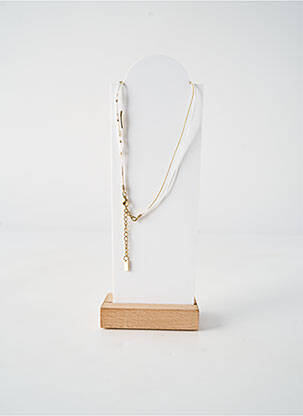 Collier fermeture fermoir clips blanc BY GARANCE femme