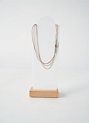 Collier ornement perles bleu BY GARANCE femme