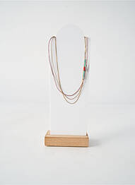 Collier ornement perles bleu BY GARANCE femme