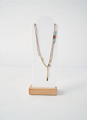 Collier ornement perles bleu BY GARANCE femme