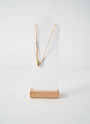 Collier fermeture fermoir clips blanc BY GARANCE femme