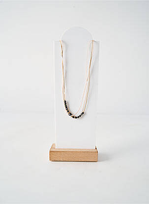 Collier fermeture fermoir clips noir BY GARANCE femme