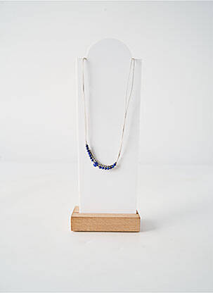 Collier fermeture fermoir clips bleu BY GARANCE femme