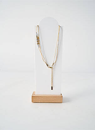 Collier ornement perles gris BY GARANCE femme