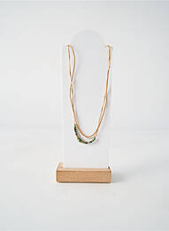 Collier fermeture fermoir clips vert BY GARANCE femme