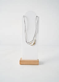 Collier fermeture fermoir clips gris BY GARANCE femme