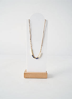 Collier fermeture fermoir clips blanc BY GARANCE femme