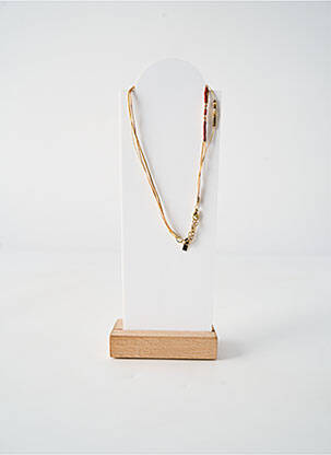 Collier ornement perles marron BY GARANCE femme