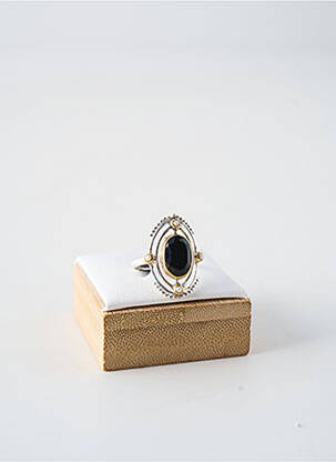 Bague ornement pierre noir CANYON femme