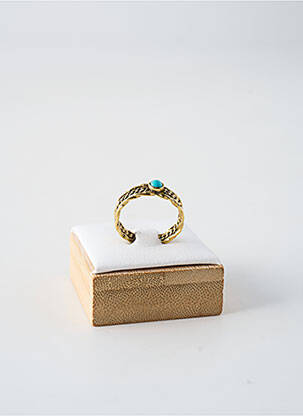 Bague matériaux plaqué or bleu ORITAO femme