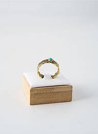 Bague matériaux plaqué or bleu ORITAO femme