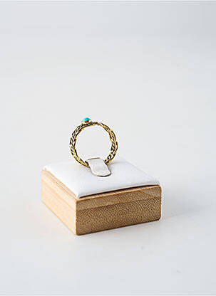 Bague matériaux plaqué or bleu ORITAO femme