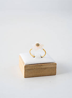 Collier matériaux plaqué or blanc FRANCK HERVAL femme