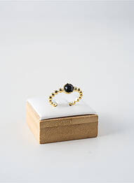 Bague matériaux plaqué or noir FRANCK HERVAL femme