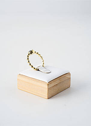 Bague matériaux plaqué or noir FRANCK HERVAL femme