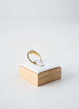 Bague matériaux plaqué or bleu FRANCK HERVAL femme