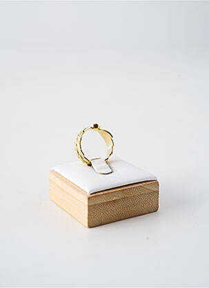 Bague matériaux plaqué or blanc FRANCK HERVAL femme