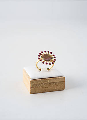 Bague ornement breloque / pampille violet FRANCK HERVAL femme